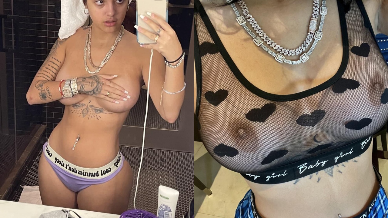 Malu trevejo desnudo ver a través de fotos de lencería tang