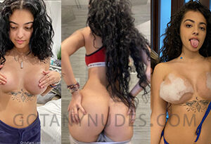 Malu trevejo desnudo topless tesising tetas Ig en vivo Video