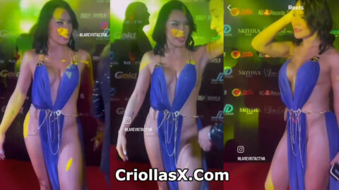 Ana Del Castillo famosa colombiana con diminuto vestido - Colombianas famosas
