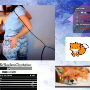 Clumsyyy Baka azotando su trasero Sexy Twitch Streamer