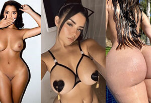 Demi Rose Nude solo en la cama burlándose del video del culo
