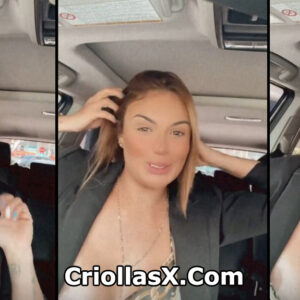 Famosa colombiana Sara Uribe muestra sus pezones en vivo