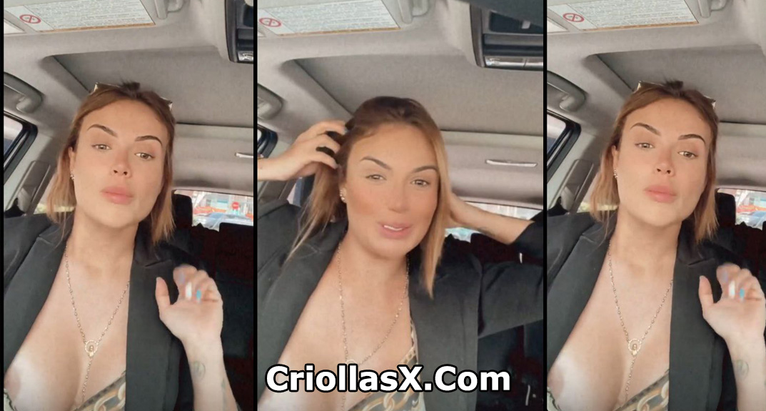 Famosa colombiana Sara Uribe muestra sus pezones en vivo