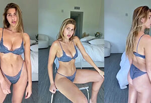 Kara del toro solamente lencería sexy prueba en video