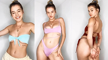Lea Elui eliminó el bikini sexy probar el video