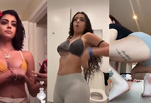 Malu Trevejo Nipple Slip Twerking Video en vivo de OnlyFans Live