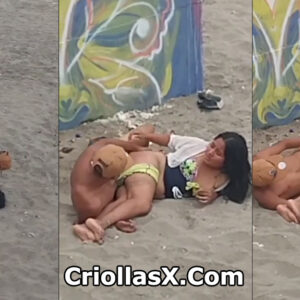 Pareja de amigos sorprendieron teniendo sexo en una playa de Ecuador - Porno Criollo