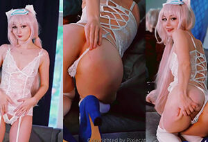 Pixiecat nekopara sexy lencería cosplay burla video