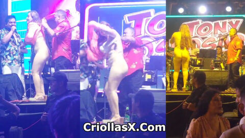 Tony Rosado desnuda a una fan en un concierto en Perú - Porno Perú