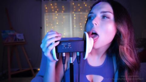Vídeo de laming de la oreja asmr de HeatheredEffect asmr
