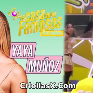 Yaya Muñoz descuida sus senos en la casa de la famosa Colombia