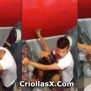 pareja borracha tiene sexo en un baño y los pillaron - porno criolla