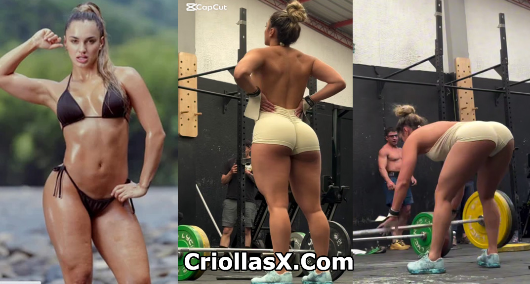 Air Martínez Colombiana del Caracol Challenge en el gimnasio muy sexy