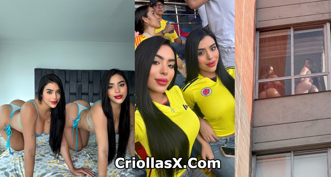 Twinsabello, el abello gemelo, mueve su trasero a través de la ventana para solo fans Colombia