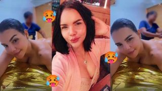 Vitaly Sanchez mostrando su culo en sesión de masajes