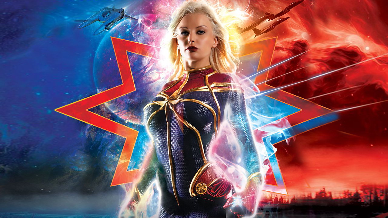 Captain Marvel faces lots of hard dicks but as a real hero she proves that she can’t be beaten