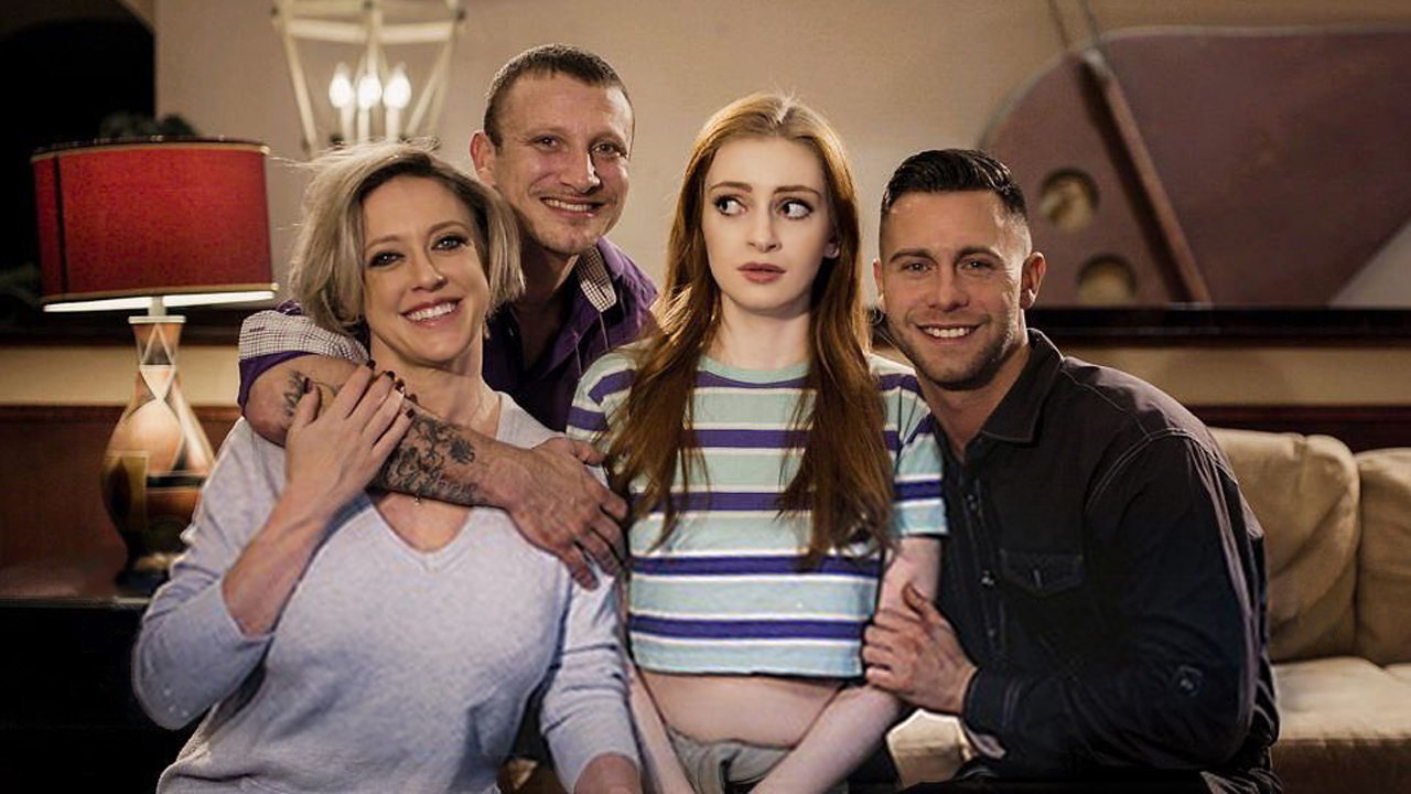 Perverted family throws an orgy with their new daughter