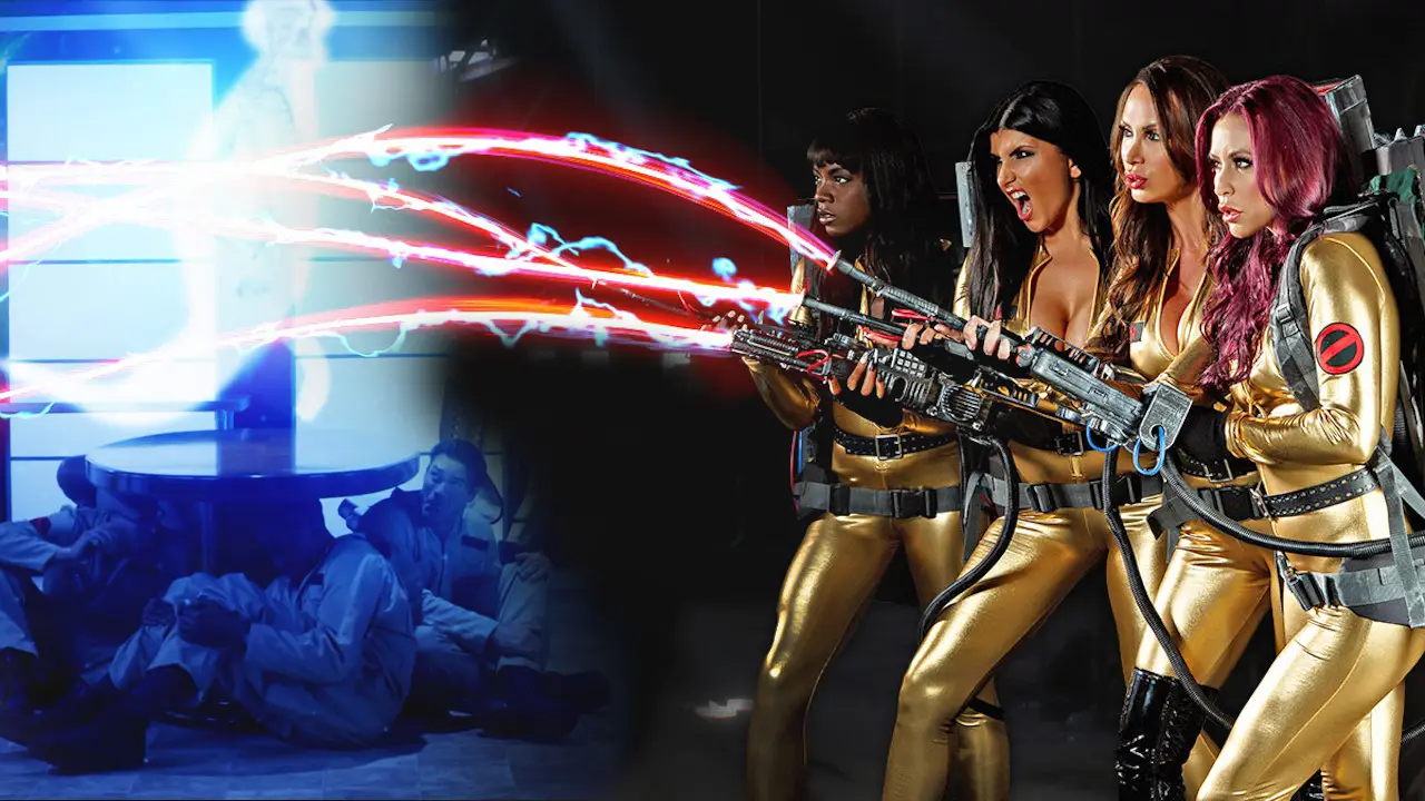 Busty ghosthunters are cuming to save the world!
