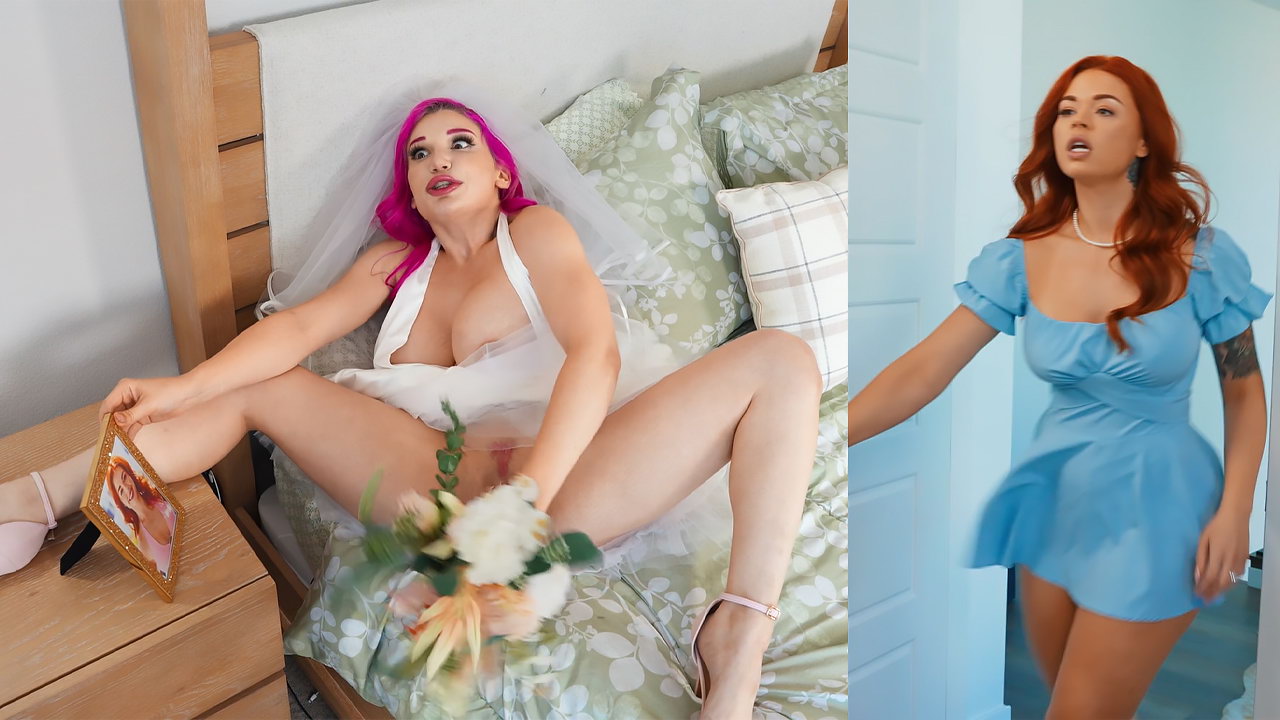 Stop dildoing your cunt with my wedding bouquet!