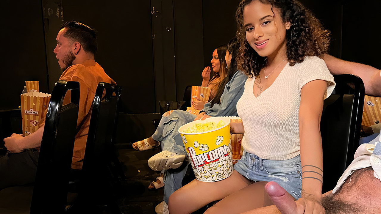 Unexpected public sex at the movie theater