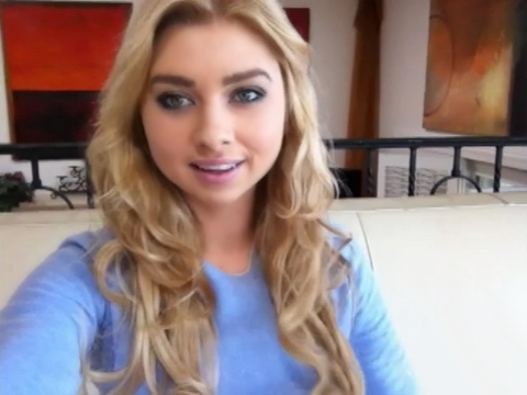Girl gets naked and masturbates in front of her webcam