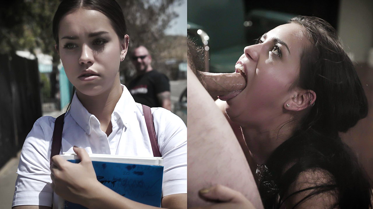 Sleazebag school counselor takes advantage of a troubled teen that likes it rough