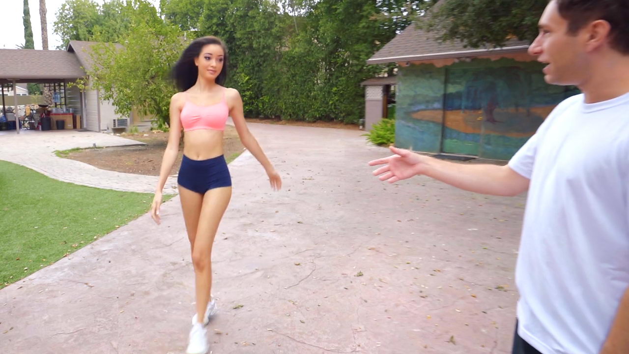 My buddy invited me to take a look at his new sexy neighbor while he fucked her